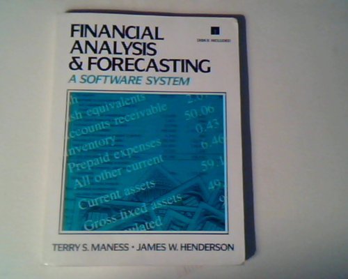 Book Financial Analysis and Forecasting: A Software System/Book and Disk free