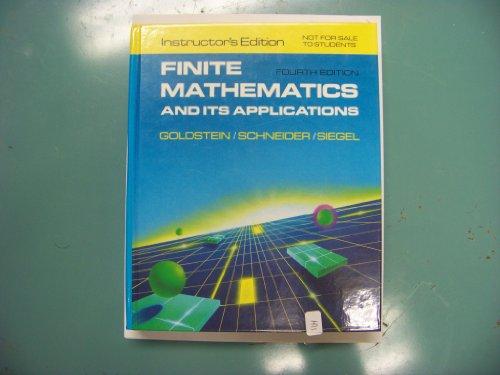 Book Finite Mathematics and Its Applications/Instructor's Guide free