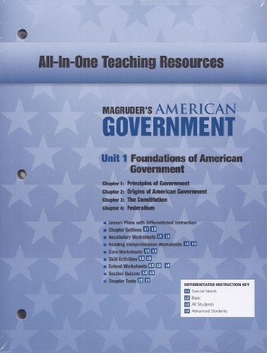 Book Pearson- Magruder"s American Government All-In-One-Teaching Resources (Units 1-7) free