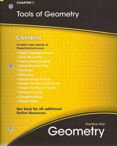 Book Tools of Geometry, Chapter 1, All-in-One Teaching Resources free