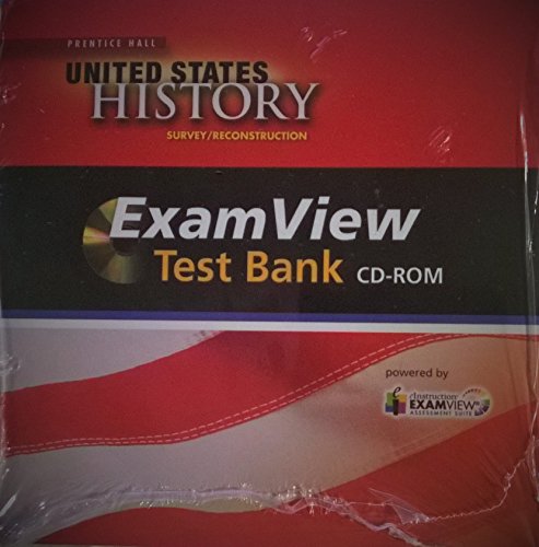 Book United States History Survey/Reconstruction:  ExamView Test Bank CD-ROM free