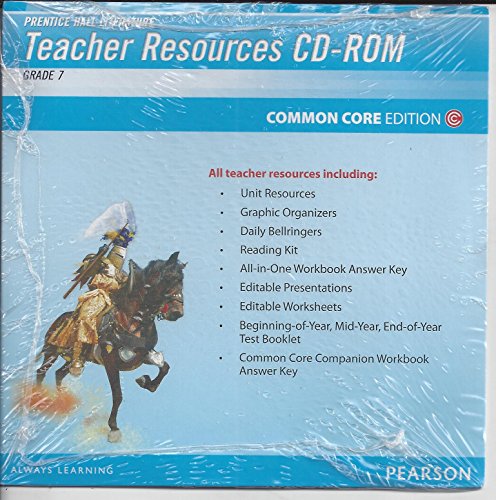 Book Prentice Hall Literature, Teacher Resources CD, Grade 7 free