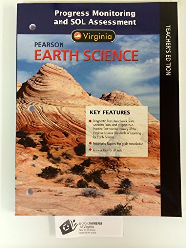 Book Pearson Earth Science Virginia, Progress Monitoring and SOL Assessment, Teacher's Edition free