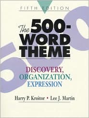 Book The 500-Word Theme: Discovery, Organization, Expression (5th Edition) free