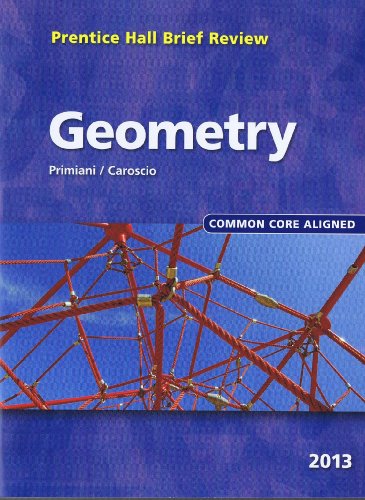 Book Geometry 2013 (Prentice Hall Brief Review for the New York Regents Exam) free