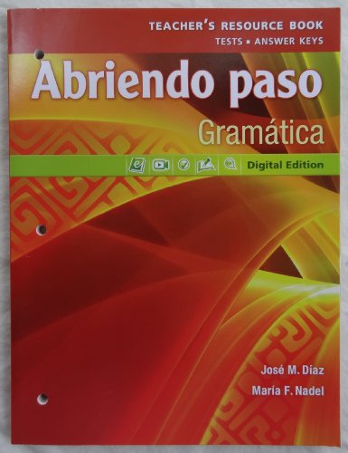 Book Pearson - Abriendo paso: Gramatica - Teacher's Resource Book free
