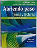 Book Pearson - Abriendo paso: Temas y lecturas - Teacher's Guide free