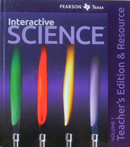 Book Pearson Texas Interactive Science Grade 6 TE Vol 1 free