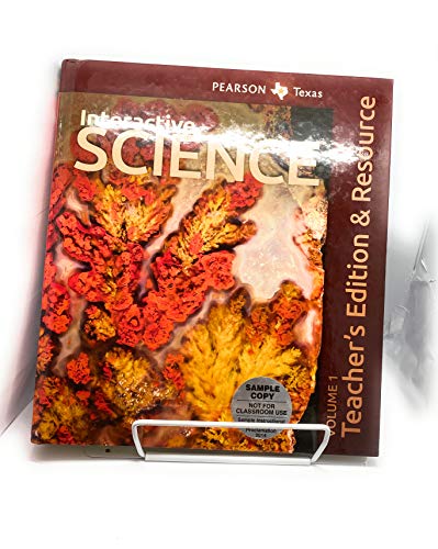 Book Pearson Texas Interactive Science Grade 8 TE Vol 1 free
