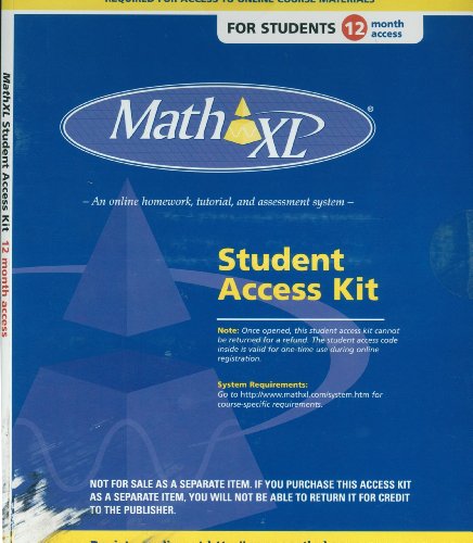 Book MathXL Printed Access Code free