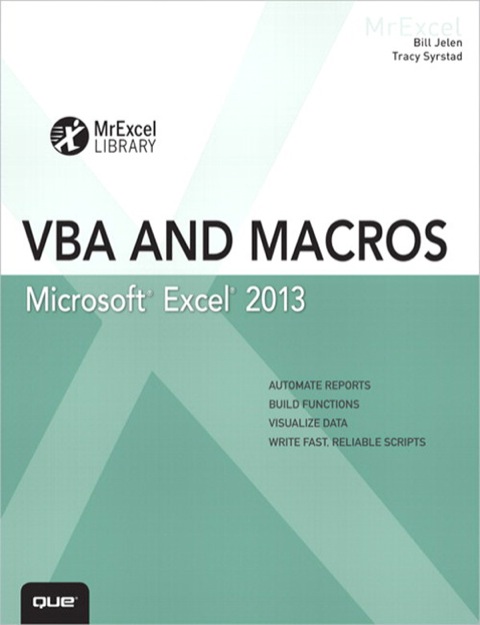 Book Excel 2013 VBA and Macros (MrExcel Library) free