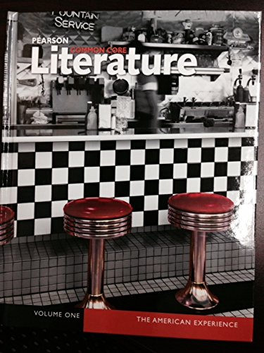 Book Pearson Common Core Literature the American Experience Volume 1 and 2 Student Edition free
