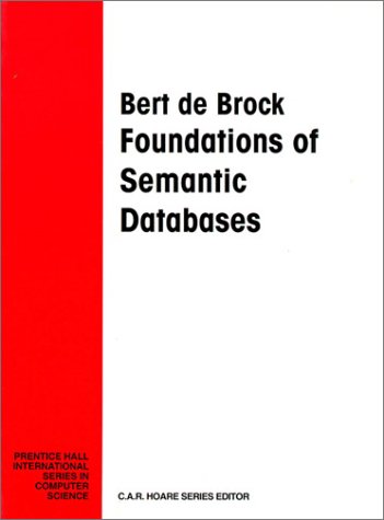 Book Foundations Of Semantic Databases free