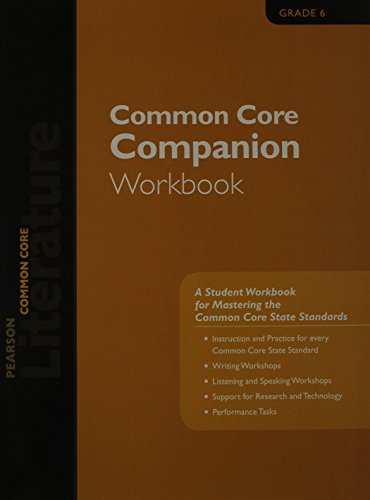 Book Pearson Literature 2015 Common Core Companion Workbook Grade 06 free