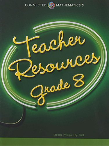 Book Connected Mathematics 3, Teacher Resources Grade 8, 9780133274240, 0133274241 free