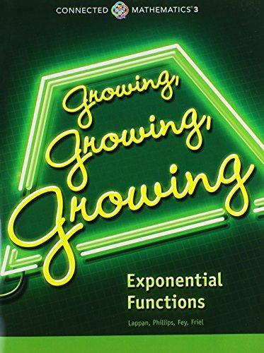 Book GROWING, GROWING, GROWING: EXPONENTIAL FUNCTIONS STUDENT EDITION free
