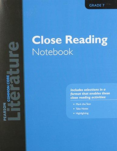Book Pearson Literature 2015 Common Core Close Reading Notebook Grade 07 free
