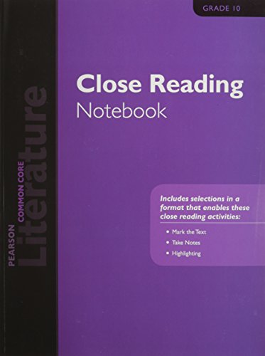 Book PN LITERATURE 2015 COMMON CORE CLOSE READING NOTEBOOK GRADE 10 free