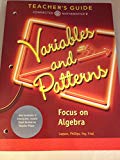 Book VARIABLES AND PATTERNS FOCUS ON ALGEBRA CONNECTED MATHEMATICS 3 TEACHER'S GUIDE free