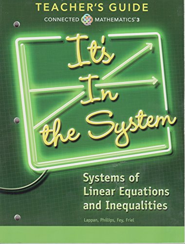 Book It's In the System; Systems of Linear Equations and Inequalities, Teacher's Guide free