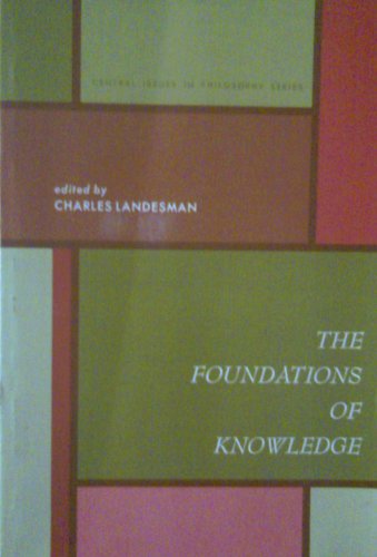 Book The Foundations Of Knowledge free
