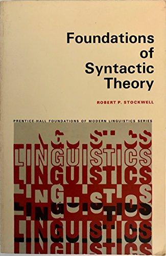 Book Foundations of Syntactic Theory (Prentice-Hall International Series in Civil Engineering and) free