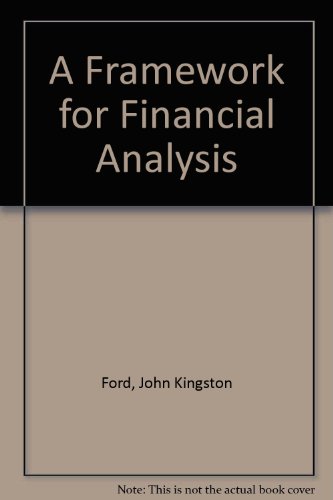 Book A Framework For Financial Analysis free