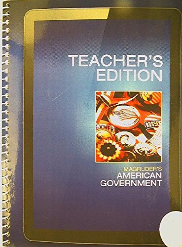 Book Magruder's American Government, Teacher's Edition free