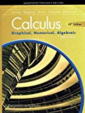 Book Calculus Graphical, Numerical, Algebraic, AP Edition, Annotated Teachers Edition, 5th Edition free
