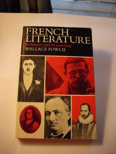 Book French literature: its history and its meaning free