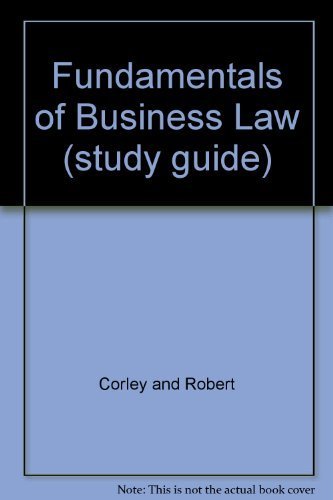 Book Fundamentals Of Business Law (study Guide) free