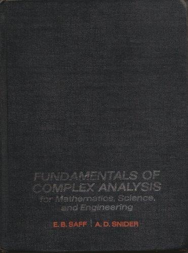 Book Fundamentals of complex analysis for mathematics, science, and engineering free