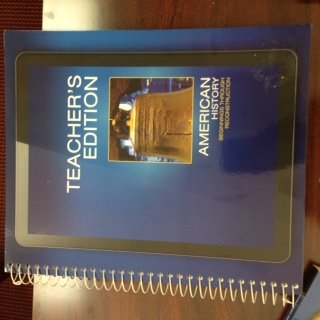 Book American History Beginnings Through Reconstruction, Teacher's Edition, 2016 free