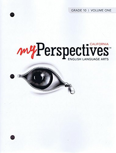Book My Perspective California English Language Art Grade 10 Volume 1 and Volume 2 Set free