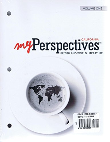 Book My Perspective California British and World Literature Grade 12 Volume 1 and 2 SET free