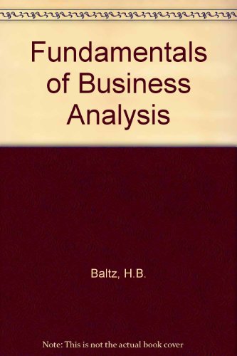 Book Fundamentals of business analysis free