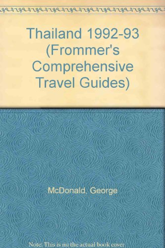 Book Thailand (frommer's Comprehensive Travel Guides) free