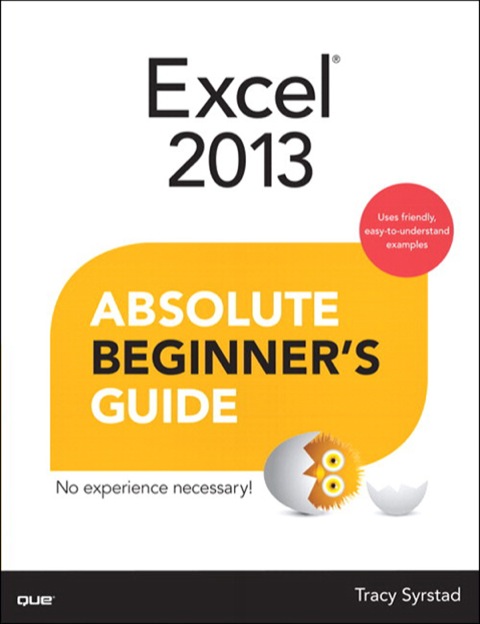 Book Excel 2013 Absolute Beginner's Guide free