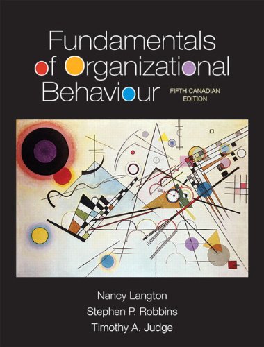 Book Fundamentals of Organizational Behaviour, Fifth Canadian Edition Plus MyManagementLab with Pearson eText -- Access Card Package (5th Edition) [Paperback] free