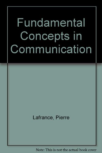 Book Fundamental concepts in communication free