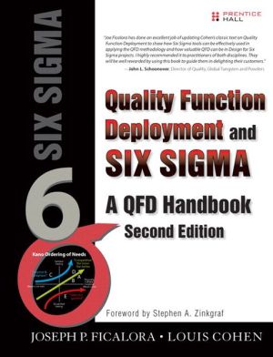 Book Quality Function Deployment and Six Sigma, Second Edition (paperback): A QFD Handbook (QFD Handbooks) free