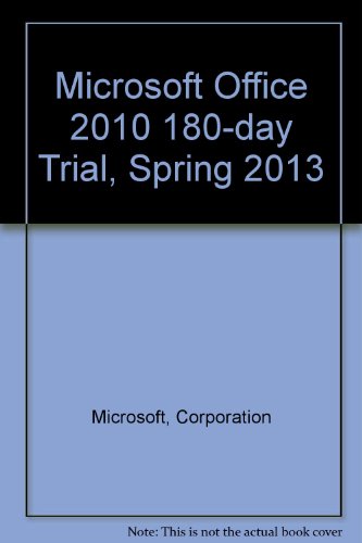 Book Microsoft Office 2010 180-Day Trial, Spring 2013 free