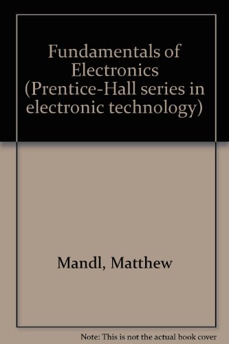 Book Fundamentals of Electronics (Prentice-Hall Series in Electronic Technology) free