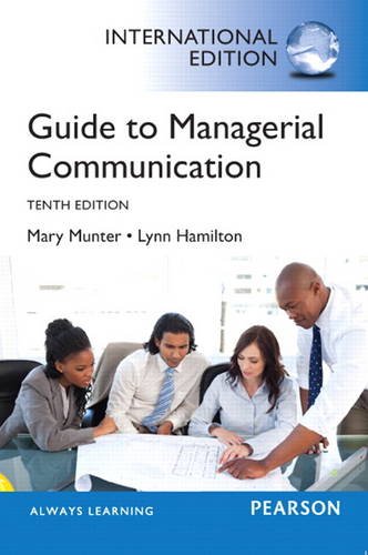 Book Guide to Managerial Communication: International Edition free Book Guide to Managerial Communication: International Edition free