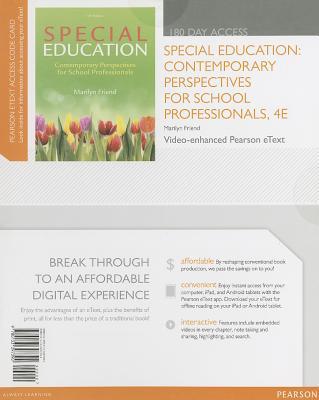 Book Special Education: Contemporary Perspectives for School Professionals, Video-Enhanced Pearson eText -- Access Card (4th Edition) free