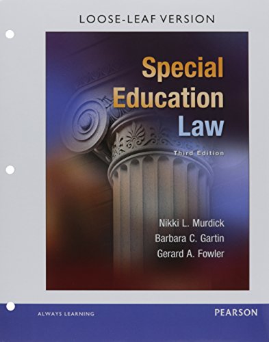 Book Special Education Law, Pearson eText -- Access Card free