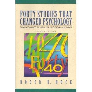 Book Forty Studies That Changed Psychology: Explorations into the History of Psychological Research free