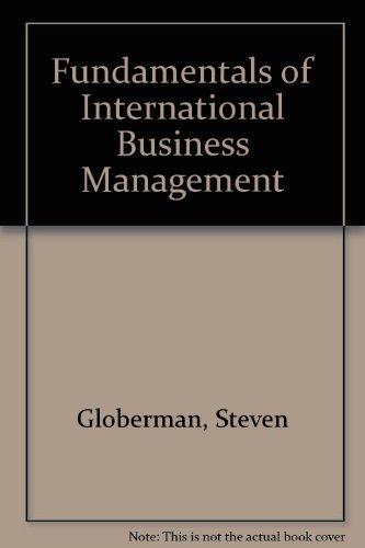 Book Fundamentals of International Business Management free