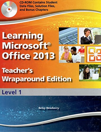 Book Learning Microsoft Office 2013, Level 1, Teacher's Wraparound Edition, 9780133405101, 0133405109, 2014 free