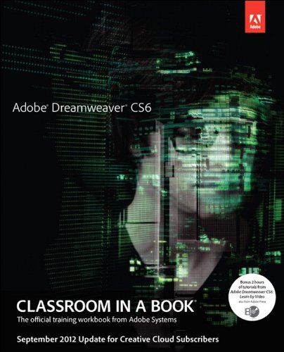 Book Adobe Dreamweaver CS6 Classroom in a Book - September 2012 Update for Creative Cloud Members free